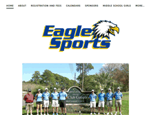 Tablet Screenshot of eaglesportsathletics.com